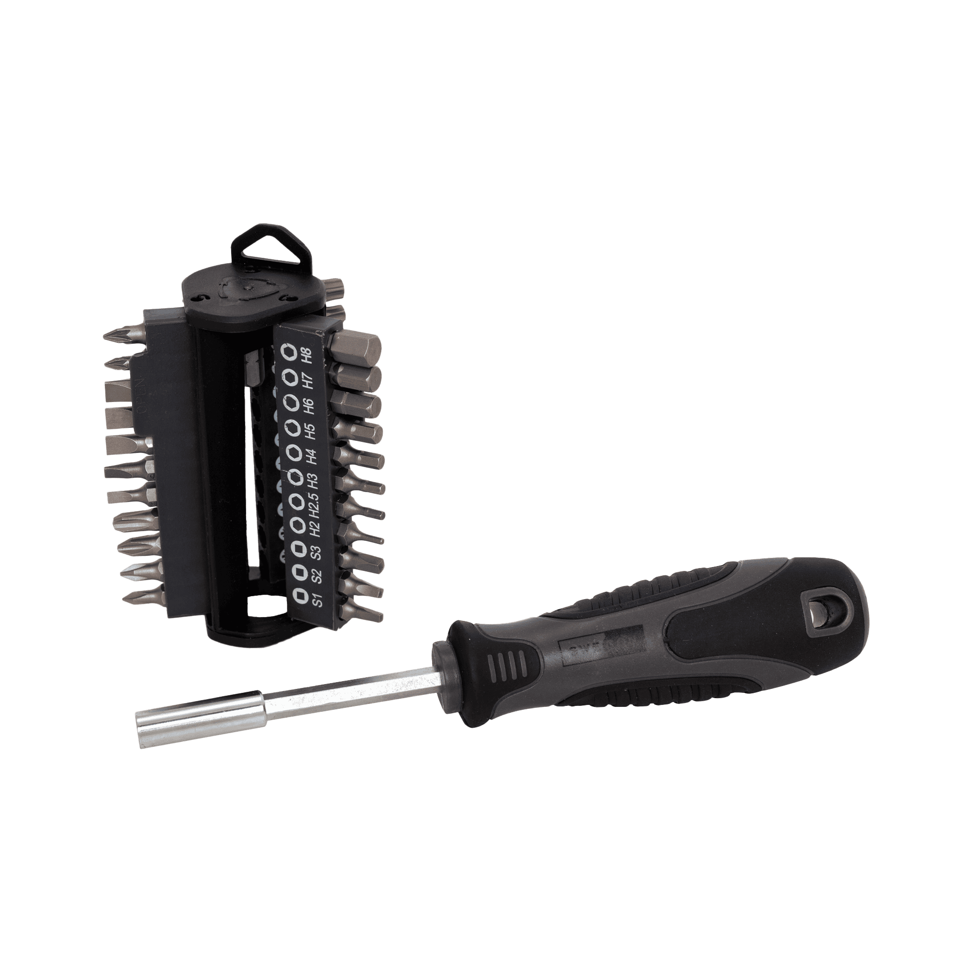 skruvmejsel med bitsset swecon logga