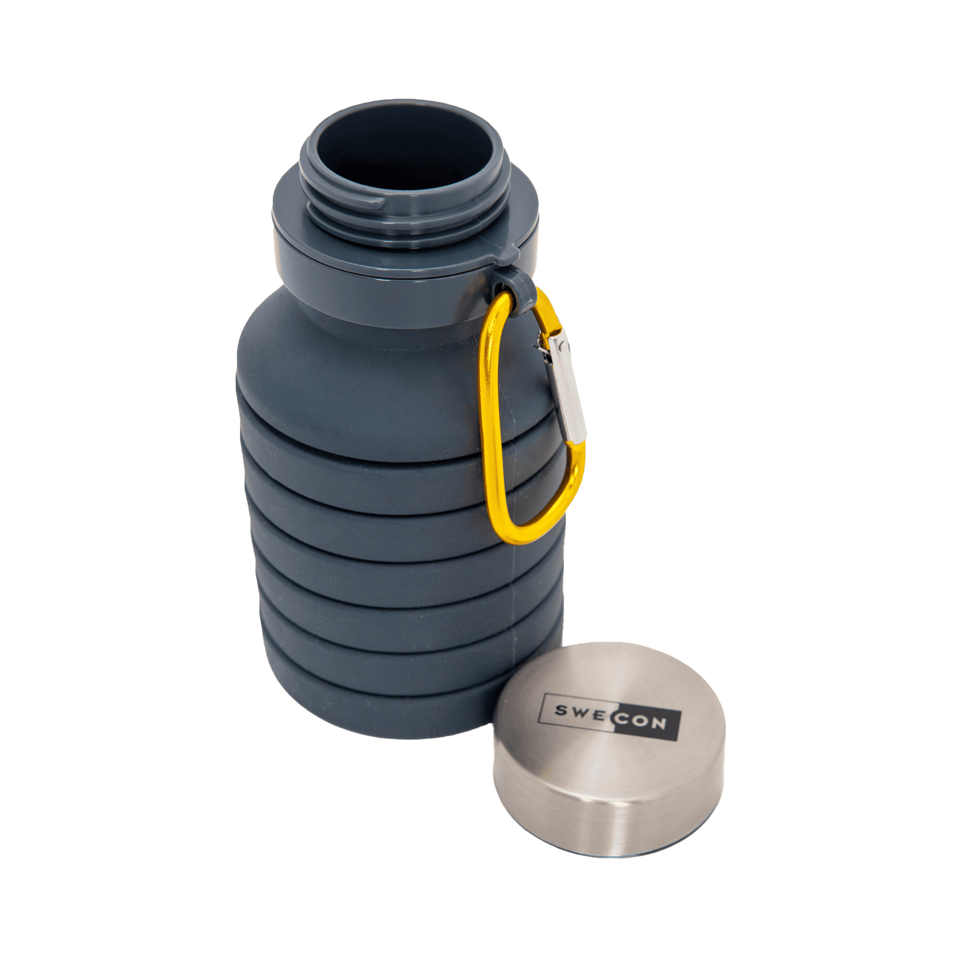 swecon  öppnad vattenflaska